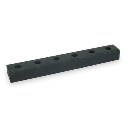 Dock Bumper, 30x3x4-1/2 In., Rubber, PK2
