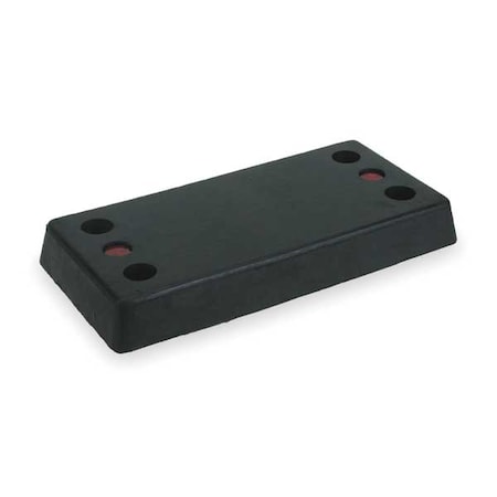 Dock Bumper, 12x3x24 In., Rubber