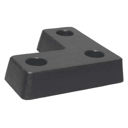 Dock Bumper, 18x4x18 In., Rubber