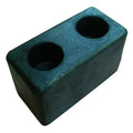 Dock Bumper, 6x3-1/8x3-1/2 In., Rubber, PK2