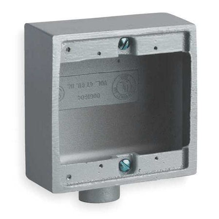 Weatherproof Electrical Box, 32 cu in, FS Box Type, 2 Gangs, Malleable Iron, Square Shape