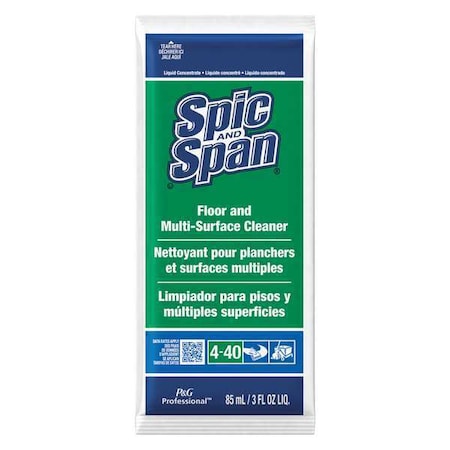 Floor Cleaner, 3 oz., Green, PK45