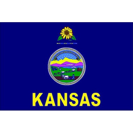 Kansas State Flag, 3x5 Ft