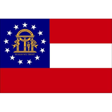 Georgia State Flag, 3x5 Ft