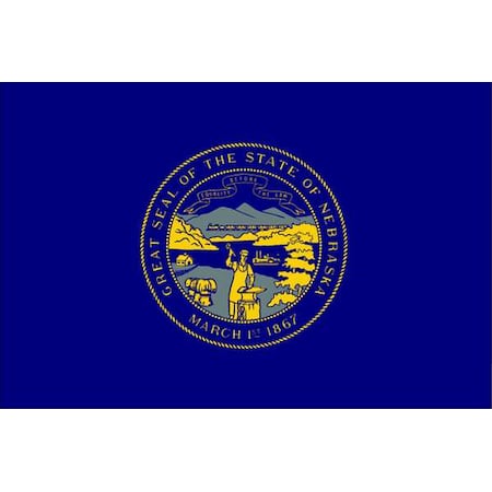 Nebraska State Flag, 3x5 Ft