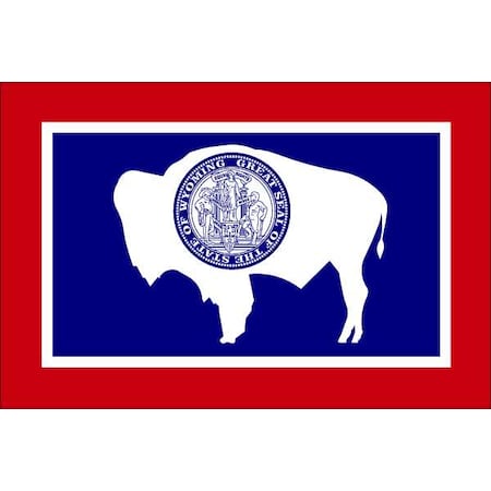 Wyoming State Flag, 3x5 Ft