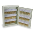 Key Control Cabinet, Steel, Beige, 120 Key Capacity