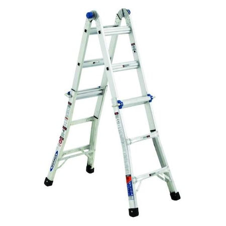 Multipurpose Ladder, Extension Ladder, Scaffold Ladder, Staircase Ladder, Stepladder Configuration