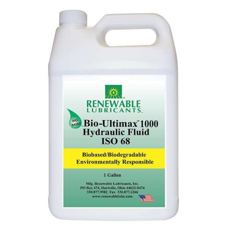 1 gal Jug, Hydraulic Oil, 68 ISO Viscosity, Not Specified SAE