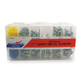 Sheet Metal Screw Asst,Pan,Zinc,365 PC