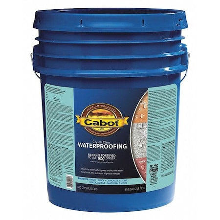 Sealer, Crystal Clear, Flat, 5 gal.