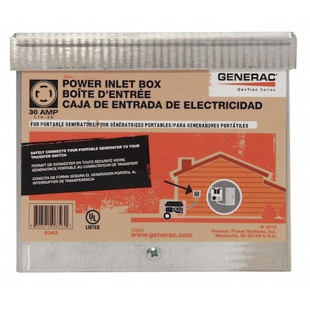30A ALU PWR Inlet Box
