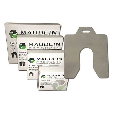 Slotted Shim D-5 x 5"" x 0.020"", Pk20