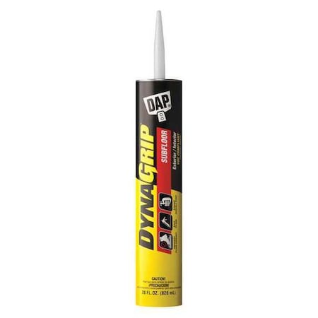 Floor Adhesive, Subfloor Series, Tan, 28 oz, Cartridge