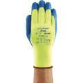Hi-Vis Cut-Resistant Coated Gloves, Cut Level A3 , Dipped , Latex , Rough , L 1 PR