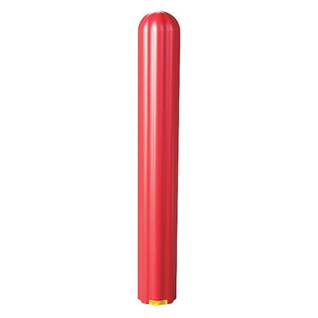 Post Sleeve, 4 In Dia., 56 In H, Red