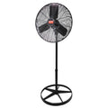 Light Duty Quiet Design Industrial Fan, Pedestal Mount, 24 in Blade Dia, 115V, Oscillating