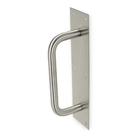 Door Pull Plate, Stainless Steel, 16"L x 4"W, 0.05" Proj.
