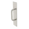 Door Pull Plate, Stainless Steel, 16"L x 4"W, 0.05" Proj.