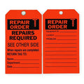 Tag, Repair, Polyester, 7 in H x 4 in W, Orange, Rectangle, 10 PK