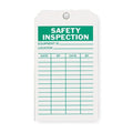 Tag, Safety, Polyester, 7 in H x 4 in W, Orange, Rectangle, 10 PK