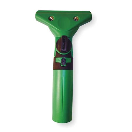 Squeegee Handle, 3 1/2 in L, Black/Green