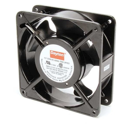 Standard Square Axial Fan, Square, 230V AC, 1 Phase, Aluminum, 4 11/16 in W.