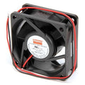 Axial Fan, Square, 24V DC, - Phase, PBT Plastic, 2 3/8 in W.