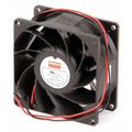 Axial Fan, Square, 24V DC, - Phase, PBT Plastic, 3 1/8 in W.