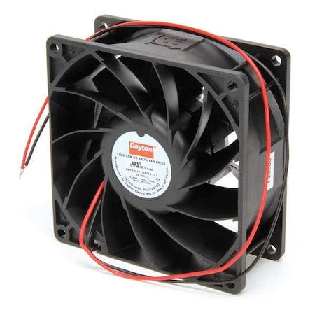 Axial Fan, Square, 24V DC, - Phase, PBT Plastic, 3 5/8 in W.