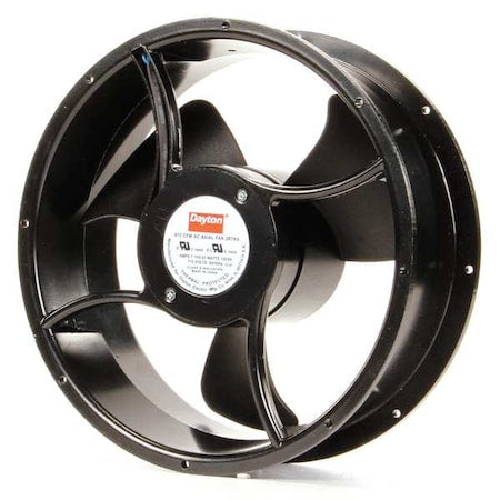 Standard Round Axial Fan, Round, 115V AC, 1 Phase, Aluminum, 10" W.