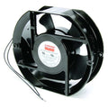 Axial Fan, Round, 115V AC, 1 Phase, Aluminum, 5 15/16 in W.