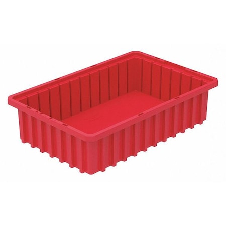 Industrial Grade Polymer, Divider Box, Red, 16 1/2 in L, 4 in H