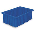 Industrial Grade Polymer, Divider Box, Blue, 16 1/2 in L, 6 in H