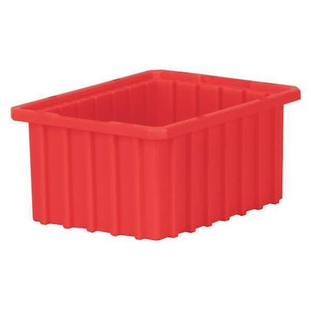 Industrial Grade Polymer, Divider Box, Red, 10 7/8 in L, 5 in H
