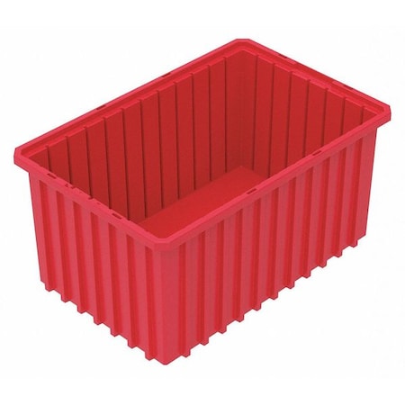 Industrial Grade Polymer, Divider Box, Red, 16 1/2 in L, 8 in H