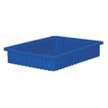 Industrial Grade Polymer, Divider Box, Blue, 22 3/8 in L, 4 in H