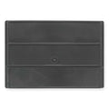 Plastic Divider, Black, 20 in L, 7 in H, 6 PK