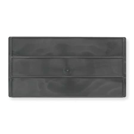 Plastic Divider, Black, 10 1/8 in L, 6 1/2 in H, 6 PK
