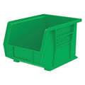 Hang & Stack Storage Bin, Plastic, Green, 7 in H, 8 1/4 in W, 10 3/4 in L