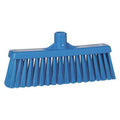 12 in Sweep Face Broom Head, Stiff, Synthetic, Blue