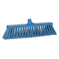 2 1/2 x 19 in Sweep Face Broom Head, Stiff, Synthetic, Blue