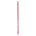 51" Color Coded Handle, 1 1/4 in Dia, Red, Fiberglass