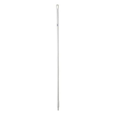 59" Color Coded Handle, 1 1/4 in Dia, White, Fiberglass