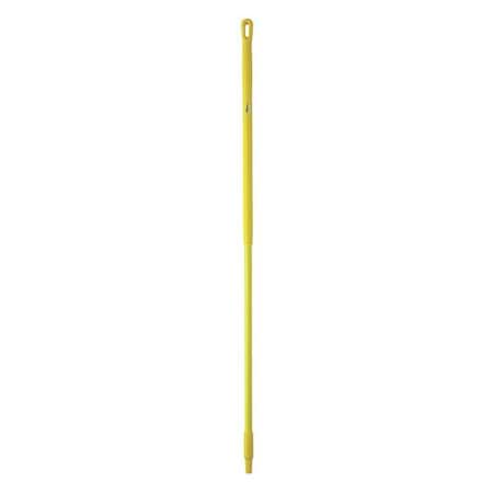 59" Color Coded Handle, 1 1/4 in Dia, Yellow, Fiberglass