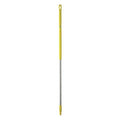 59" Color Coded Handle, 1 1/4 in Dia, Yellow, Aluminum