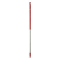 59" Color Coded Handle, 1 1/4 in Dia, Red, Aluminum