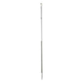 59" Color Coded Handle, 1 1/4 in Dia, White, Aluminum