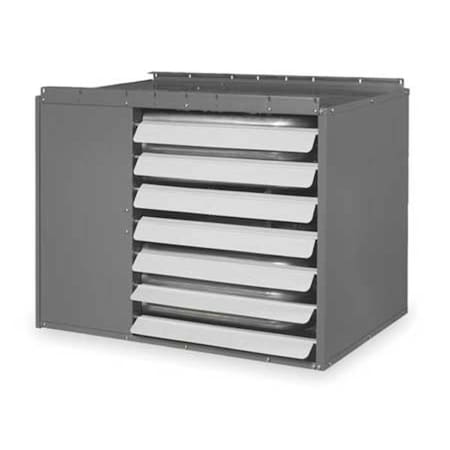 Gas Wall and Ceiling Unit Heater, NG/LP, 105,000, 1,300 cfm, Direct, Propeller, 1/2 in