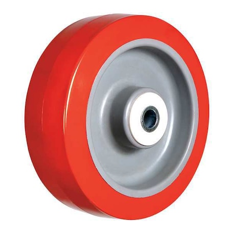 Caster Wheel, 600 lb., 4 D x 2 In., Core Color: Gray